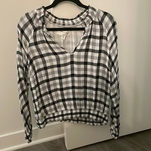Cloth & Stone Plaid Top